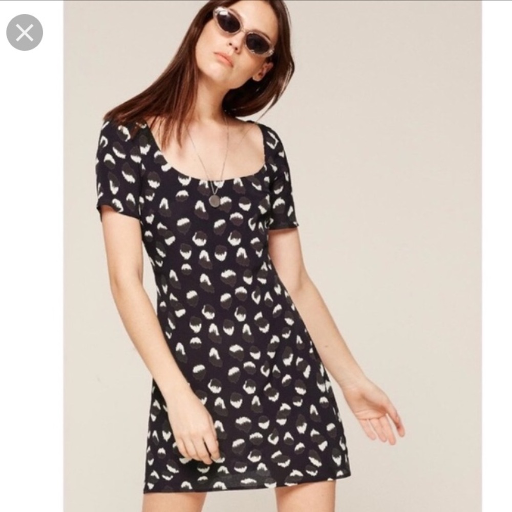 NEW Reformation Jalen dress in Wild Child print